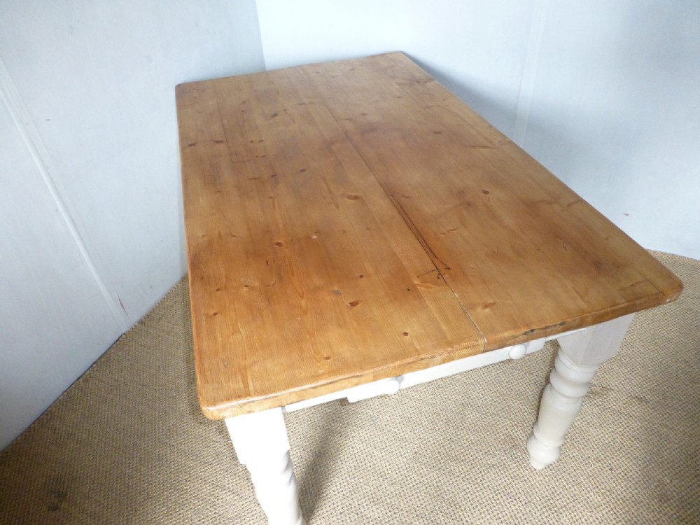 pine scrub top farmhouse kitchen table View V