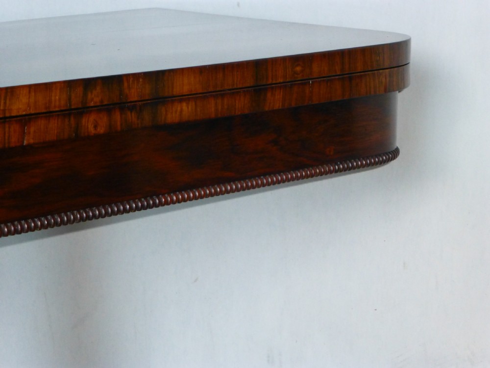 Gillows Regency Georgian rosewood card games side hall lamp sofa table View V