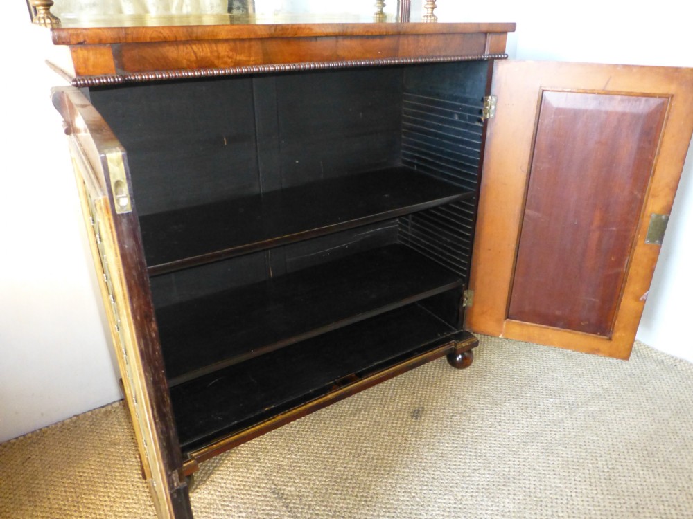 Regency Georgian Gillows rosewood and mahogany lined chiffonier sideboard. C1825. View XI