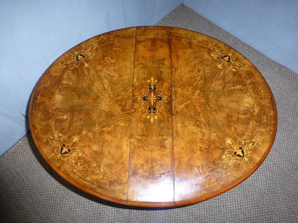 Baby burr walnut marquetry inlaid small low sutherland coffee table View V