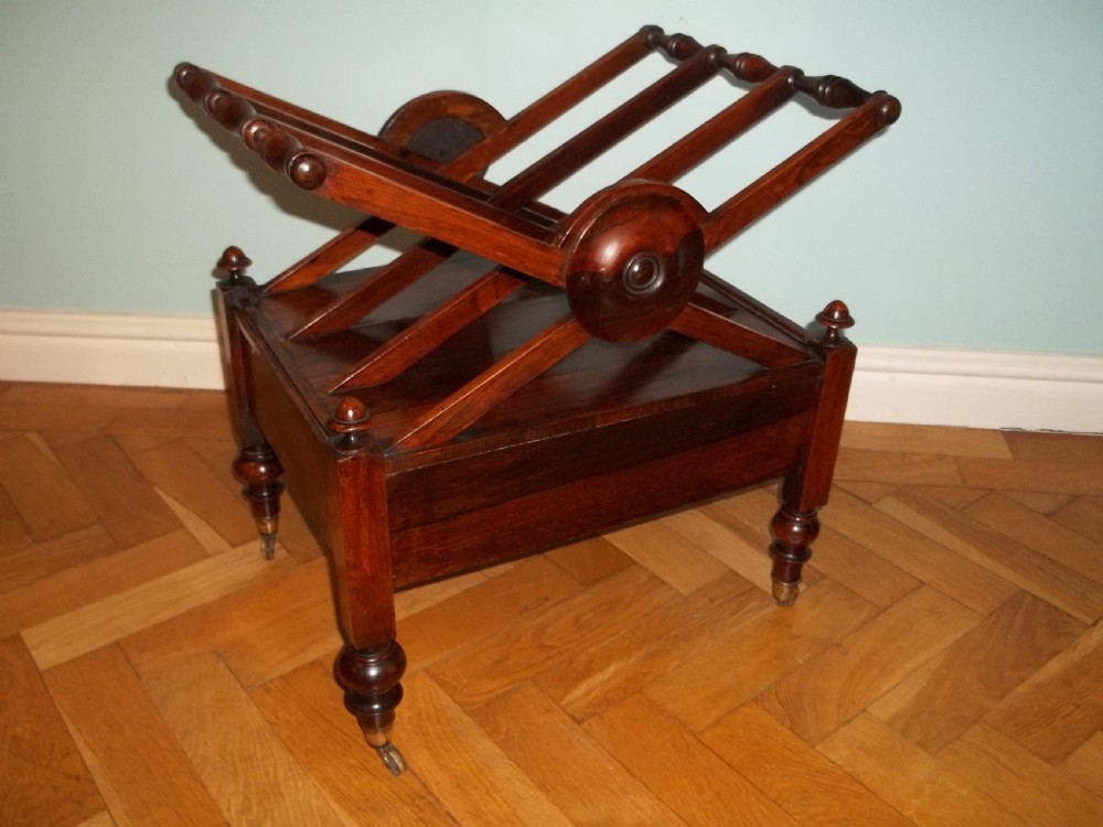 Regency rosewood canterbury magazine rack View II