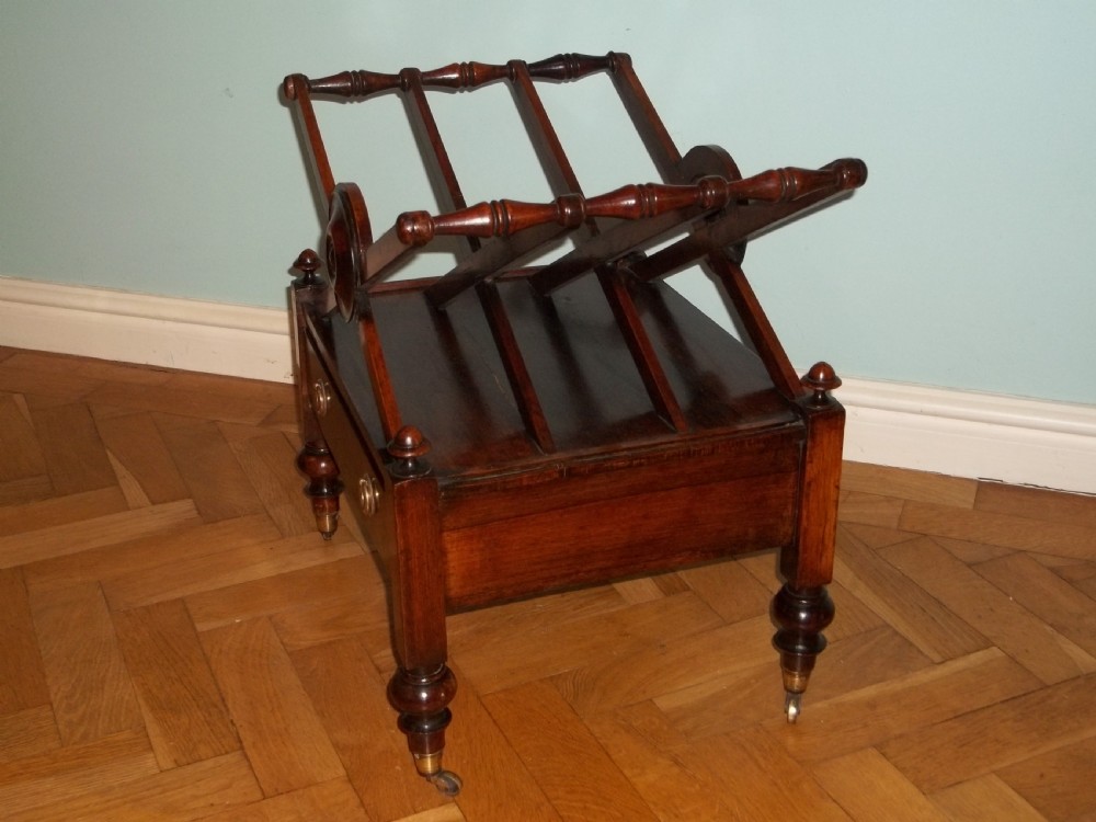 Regency rosewood canterbury magazine rack View III
