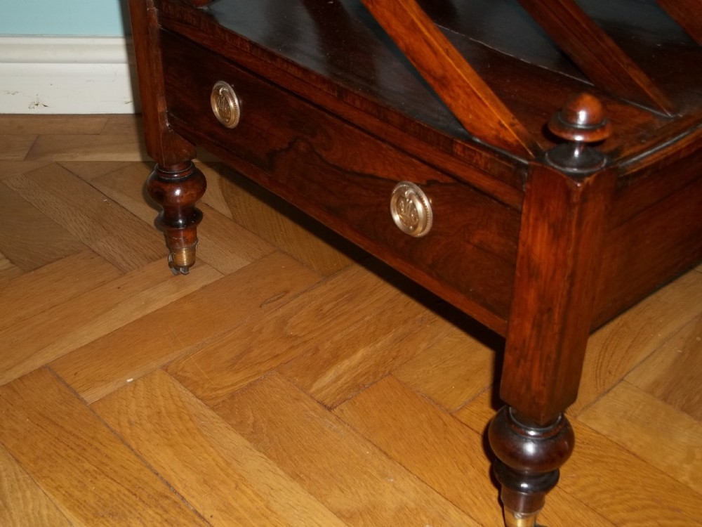 Regency rosewood canterbury magazine rack View IV