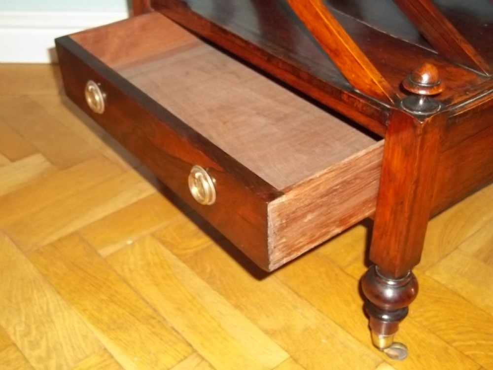 Regency rosewood canterbury magazine rack View V