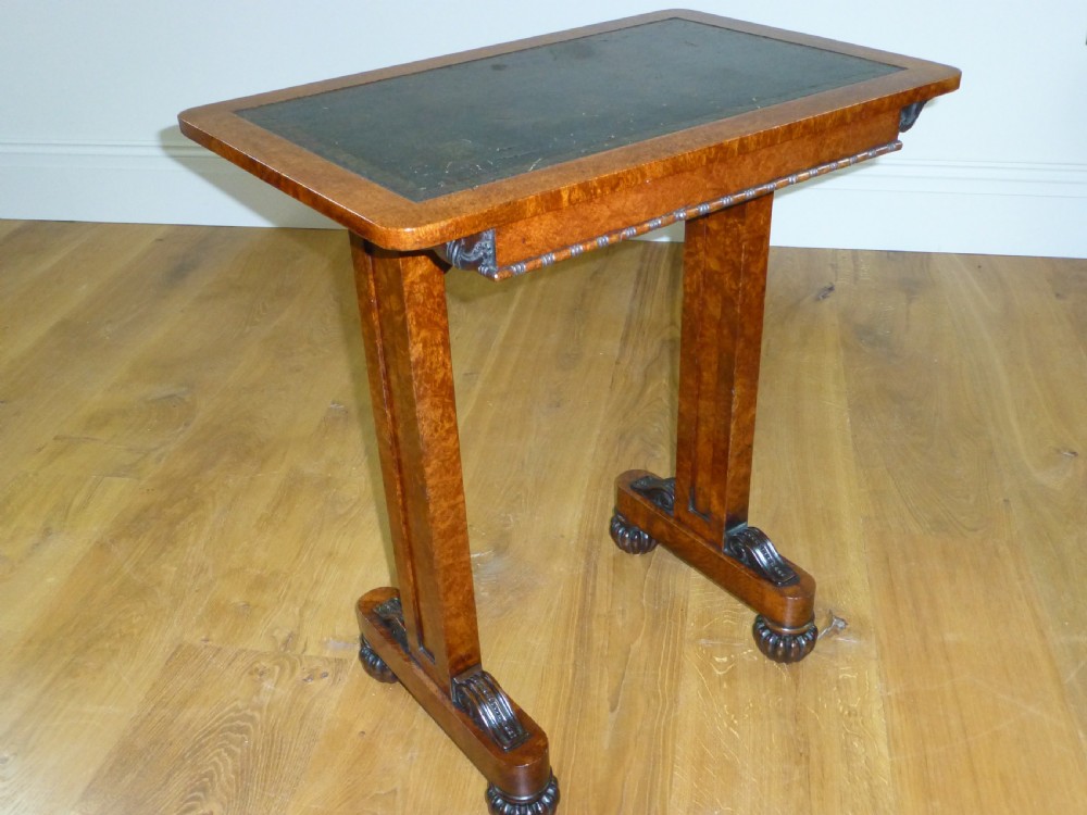 Rare Gillows Regency small writing sofa hall library lamp side table desk