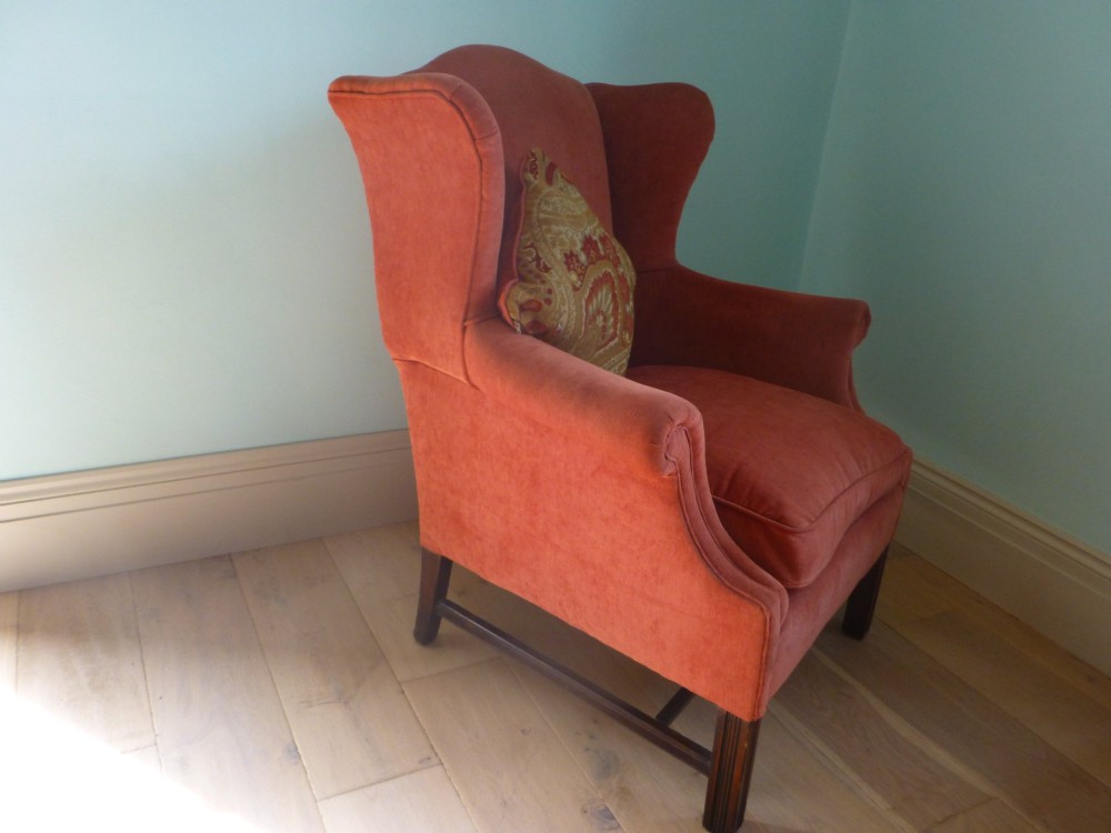 Georgian wing back armchair wingback chair