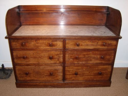 Marble Top Mahogany Washstand