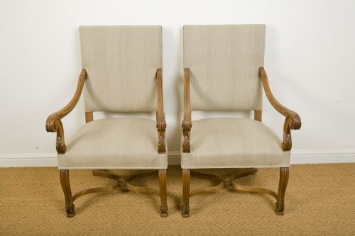 Pair of French Walnut Chairs