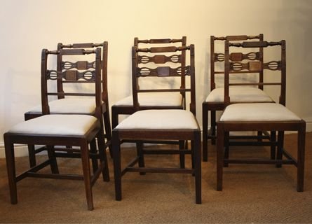Set of Six Mahogany Chairs