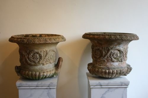 Pair of Terracotta Urns