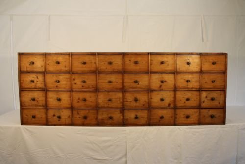 Set of Pine Seed Drawers