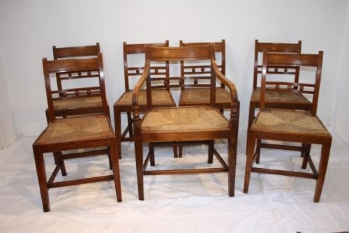 Good Quality Set of Elm Country Chairs
