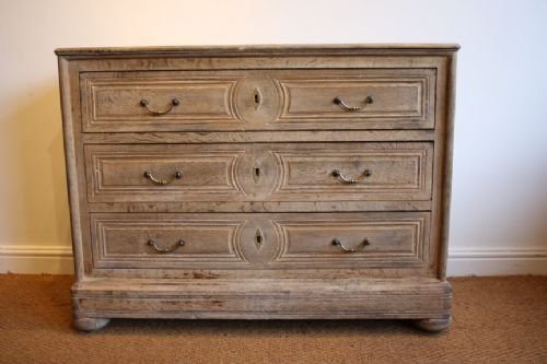 Bleached Oak French Chest of Drawers