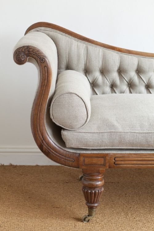 Regency Rosewood Chaise Longue