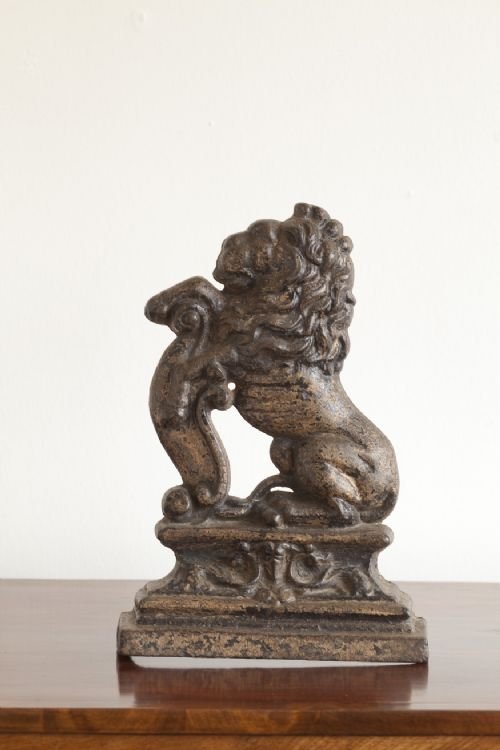 Cast Iron Lion Doorstop