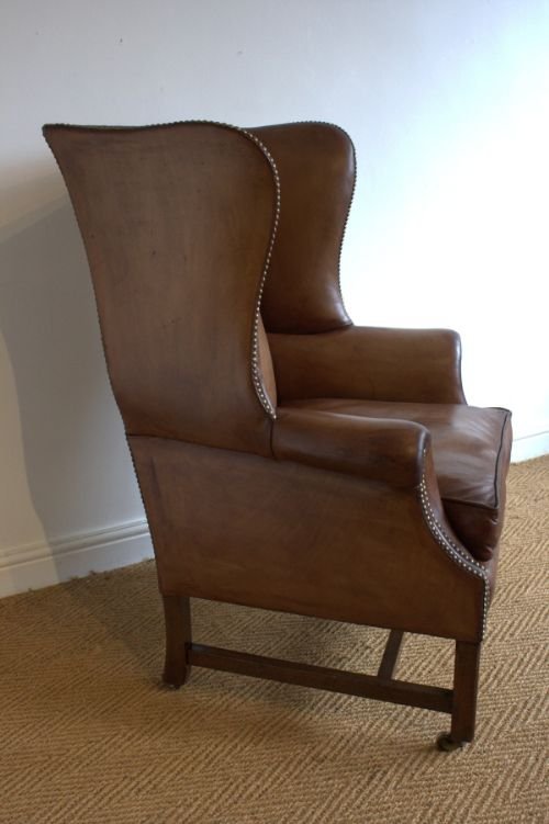 Mahogany Wing Chair