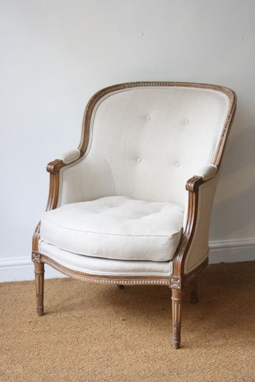 French Beech Framed Fauteuil