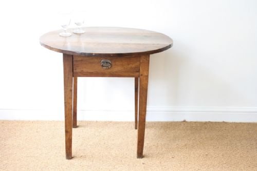 French Walnut Oval Table