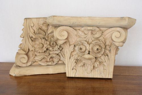 Hansome Pair of Pine Capitals