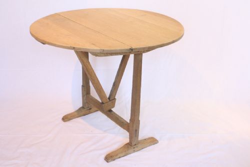 French Bleached Wine Tasting Table