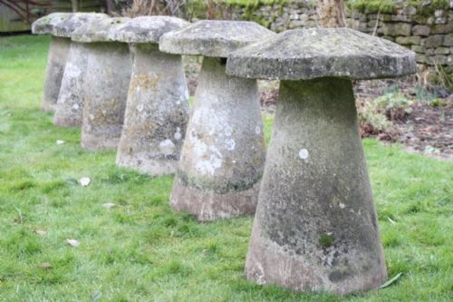 Set of Six Staddle Stones