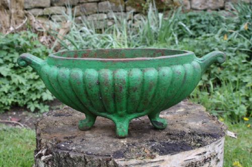 Pair of French Cast Iron Planters
