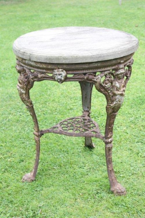 Victorian Cast Iron “Britannia” Pub Table