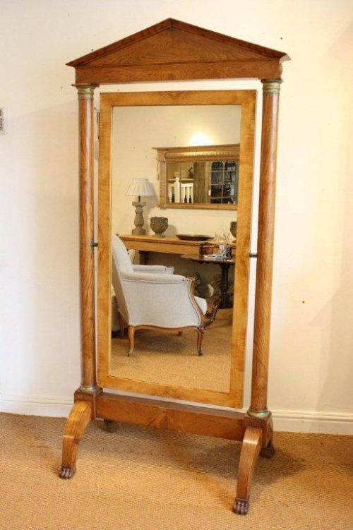 French Empire Style Cheval Mirror