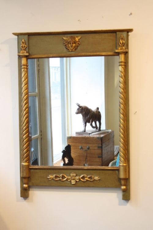 French Painted Wall Mirror