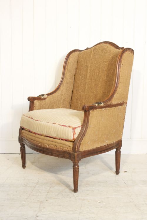 French Oak Framed Fauteuil