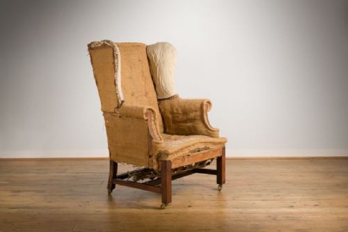 Mahogany Wing Chair