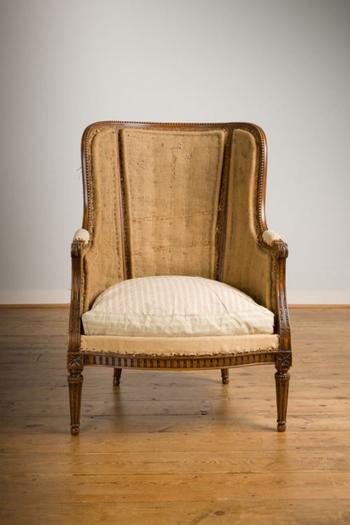 fig 1. French beech framed bergere chair