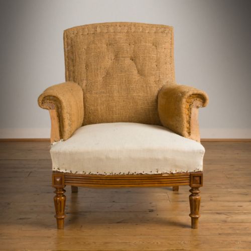 fig 1. Beech framed fauteuil