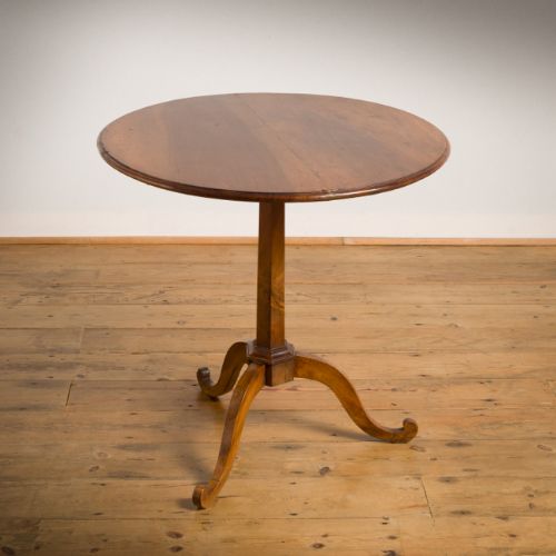 Mid 19th Century Walnut Tilt Top Tripod Table