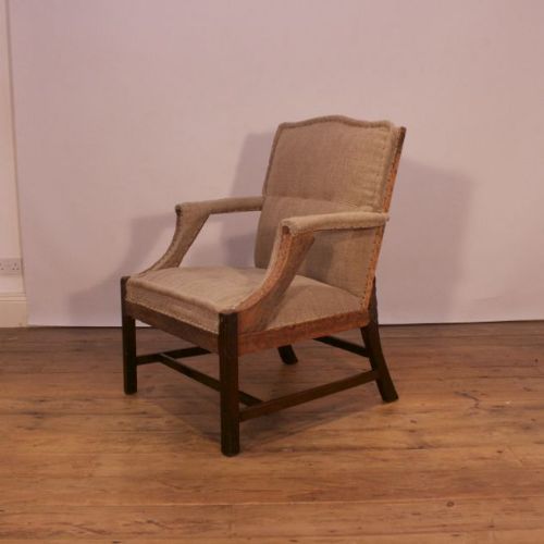 18th Century Mahogany Gainsborough Chair