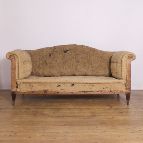 fig 1. 19th century camel back sofa