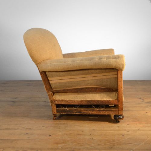 fig 1. PAIR OF ENGLISH ARMCHAIRS REUPHOLSTERY INCLUDED