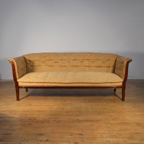 Edwardian Mahogany Sofa Reupholstery Included