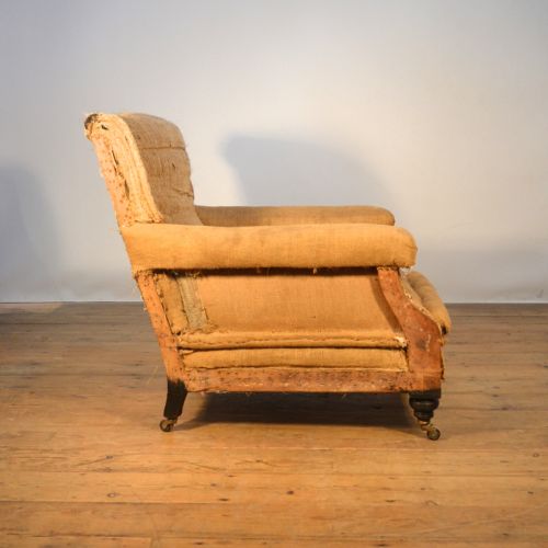 fig 1. C19th FRENCH ARMCHAIR , INCL REUPHOLSTERY