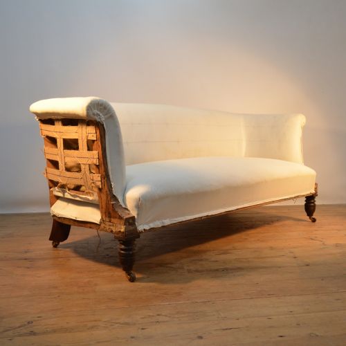 M013 English Scoll Arm Sofa, Reupholstery Incl