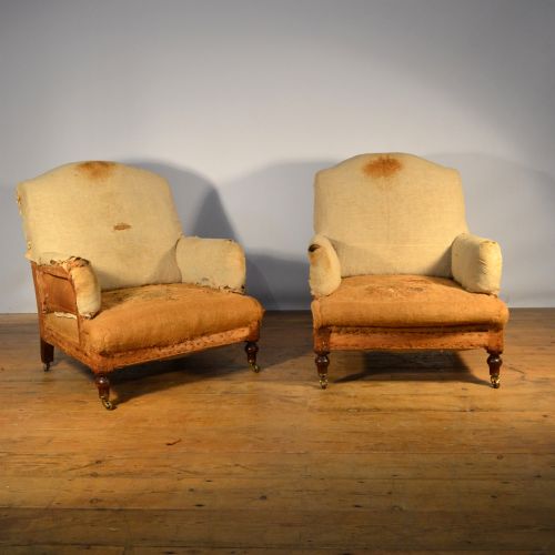 Pair of French Armchairs, Incl Full Reupholstery