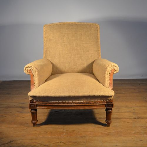 Generous French Fauteuil, Incl Full Reupholstery