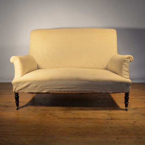 Two Seater French Sofa, Incl. Full Reupholstery