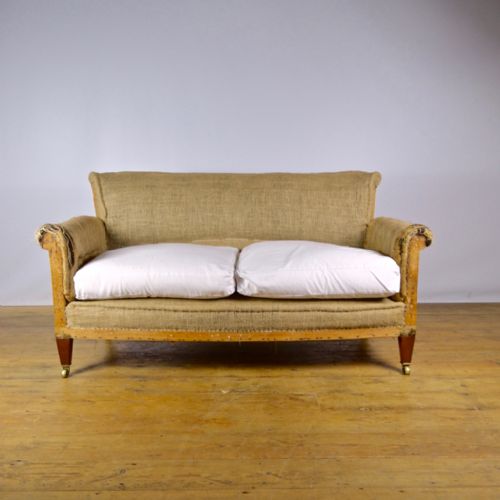 19th Century Two Seater Sofa, Reupholstery Incl.