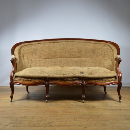 Mahogany Framed Sofa, Upholstery Incl
