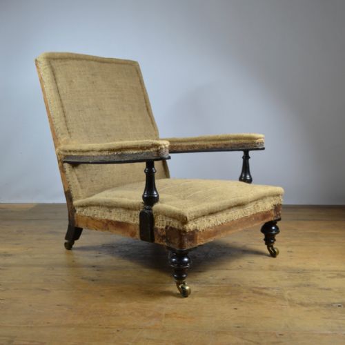English Library Chair, Reupholstery Incl.