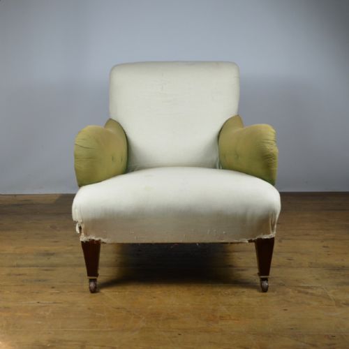 fig 1. Edwardian English Armchair Incl Full Reupholstery