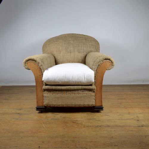 20th Century English Armchair Inc. Full Reupholstery