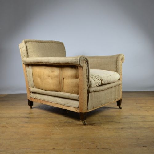 Edwardian Armchair, Incl Full Repholstery