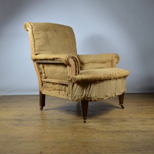 fig 1. Pair of English Armchairs Inc Full Reupholstery